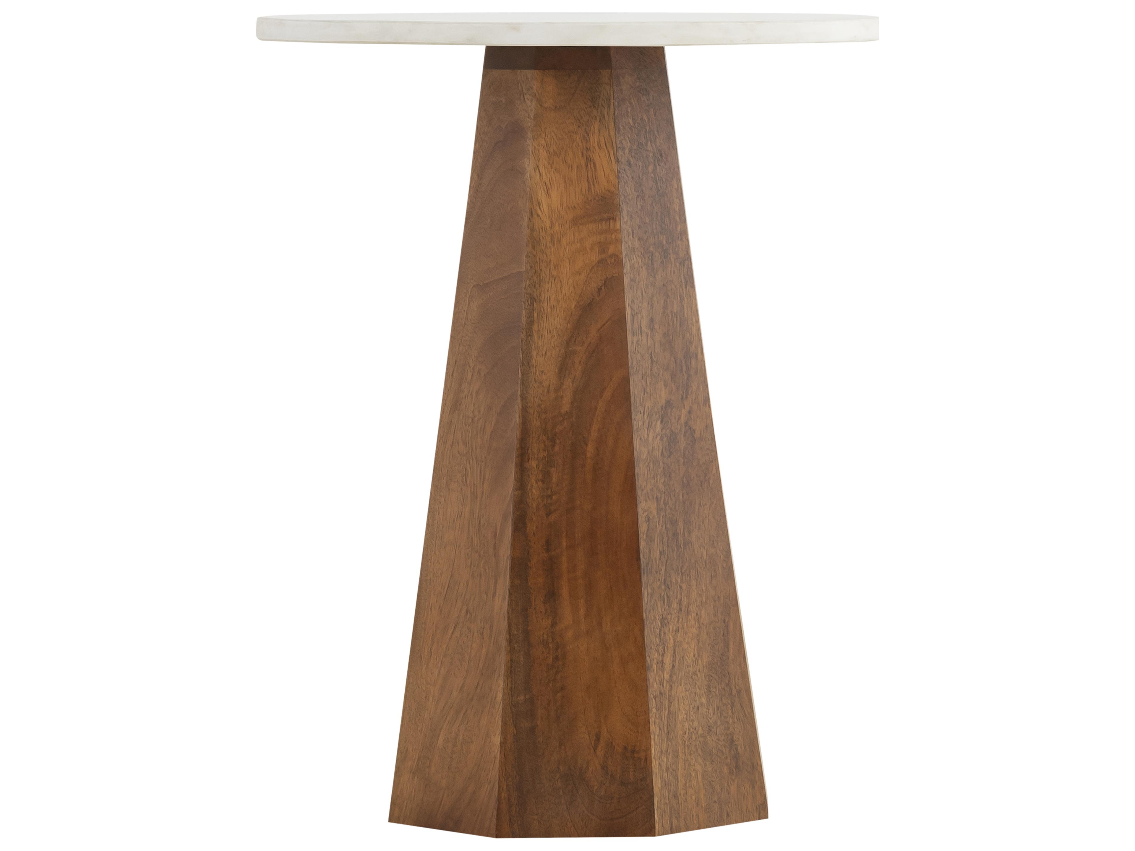 Canarm Naya Round Marble End Table