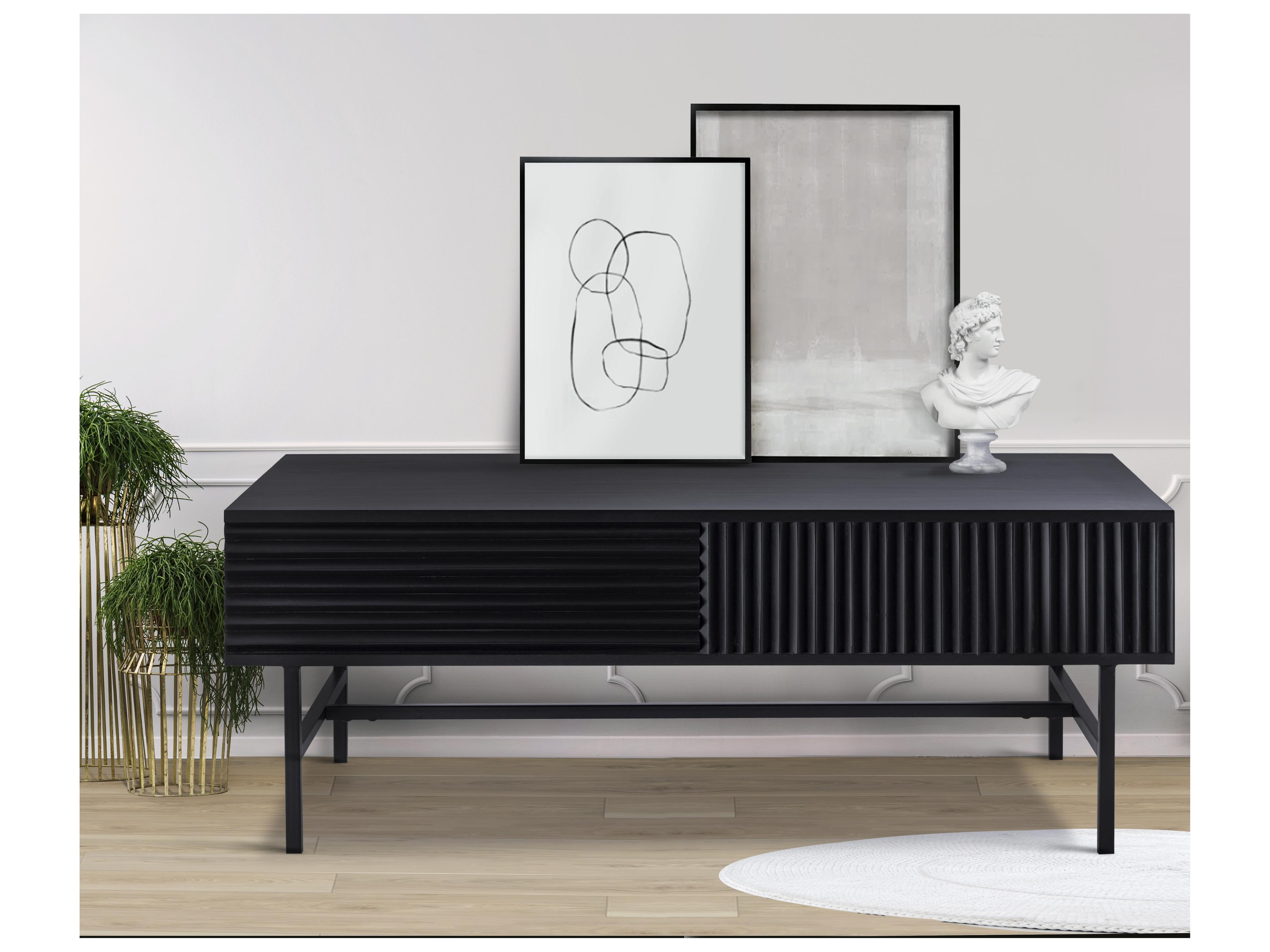 Canarm Mez Rectangular Metal Coffee Table