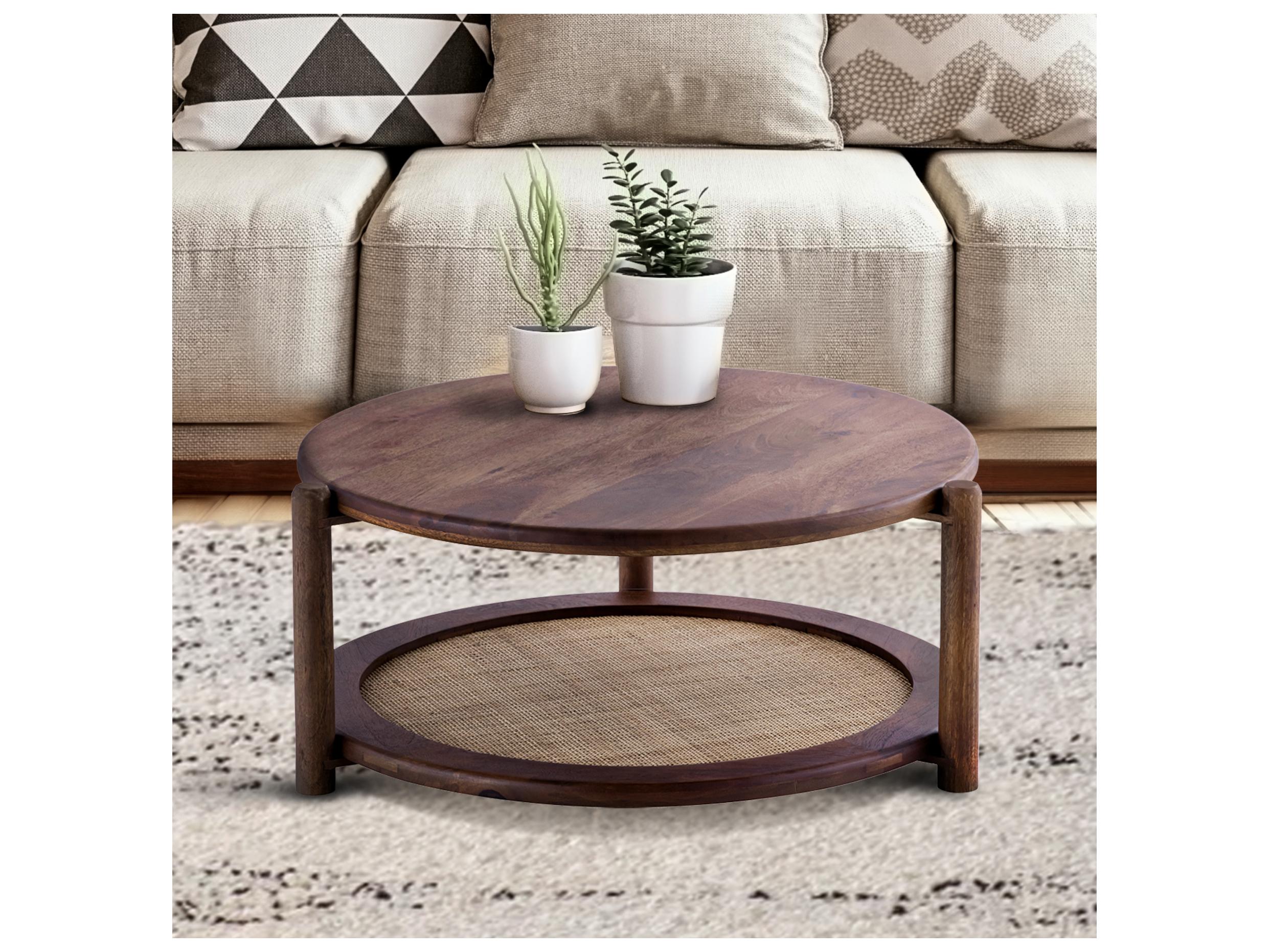 Canarm Garam Round Wood End Table