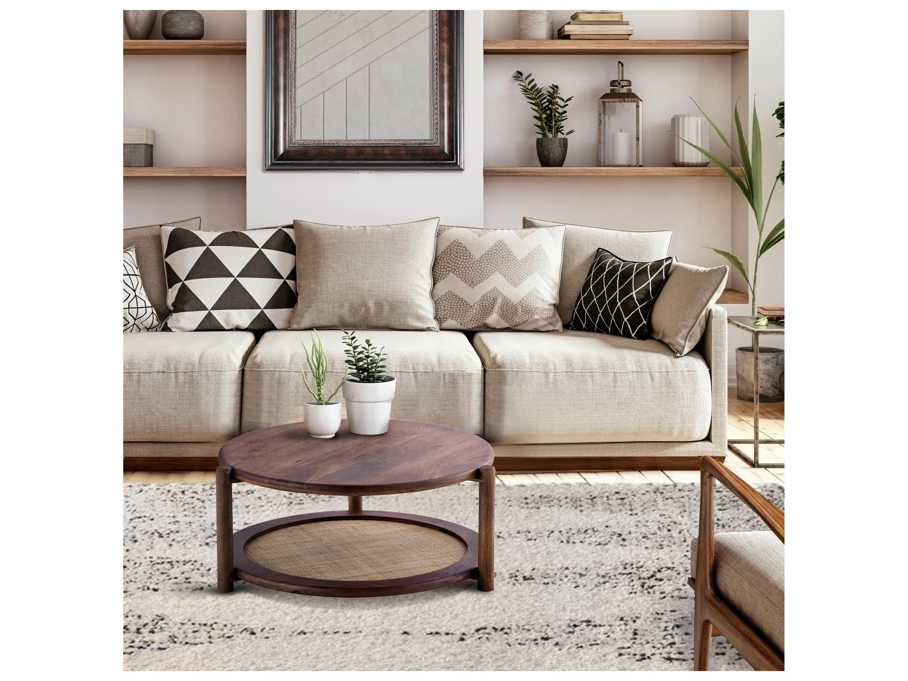 Canarm Garam Round Wood End Table