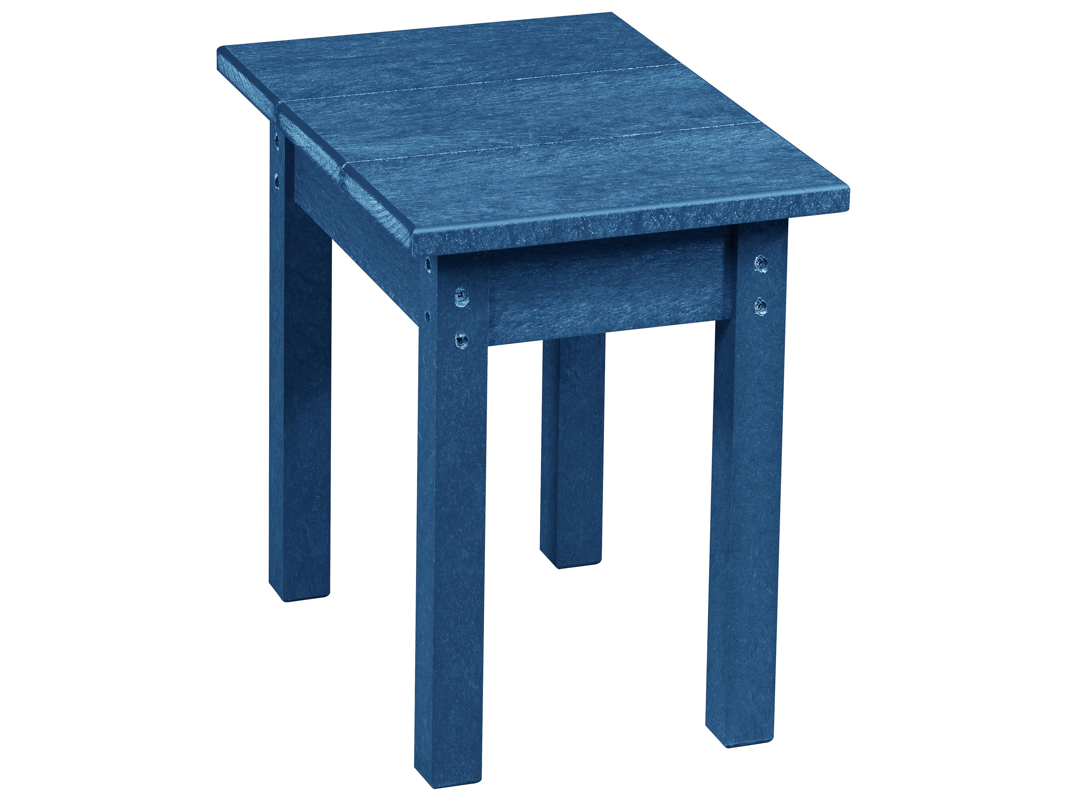 Capterra Casual Recycled Plastic Square Outdoor Patio End Table