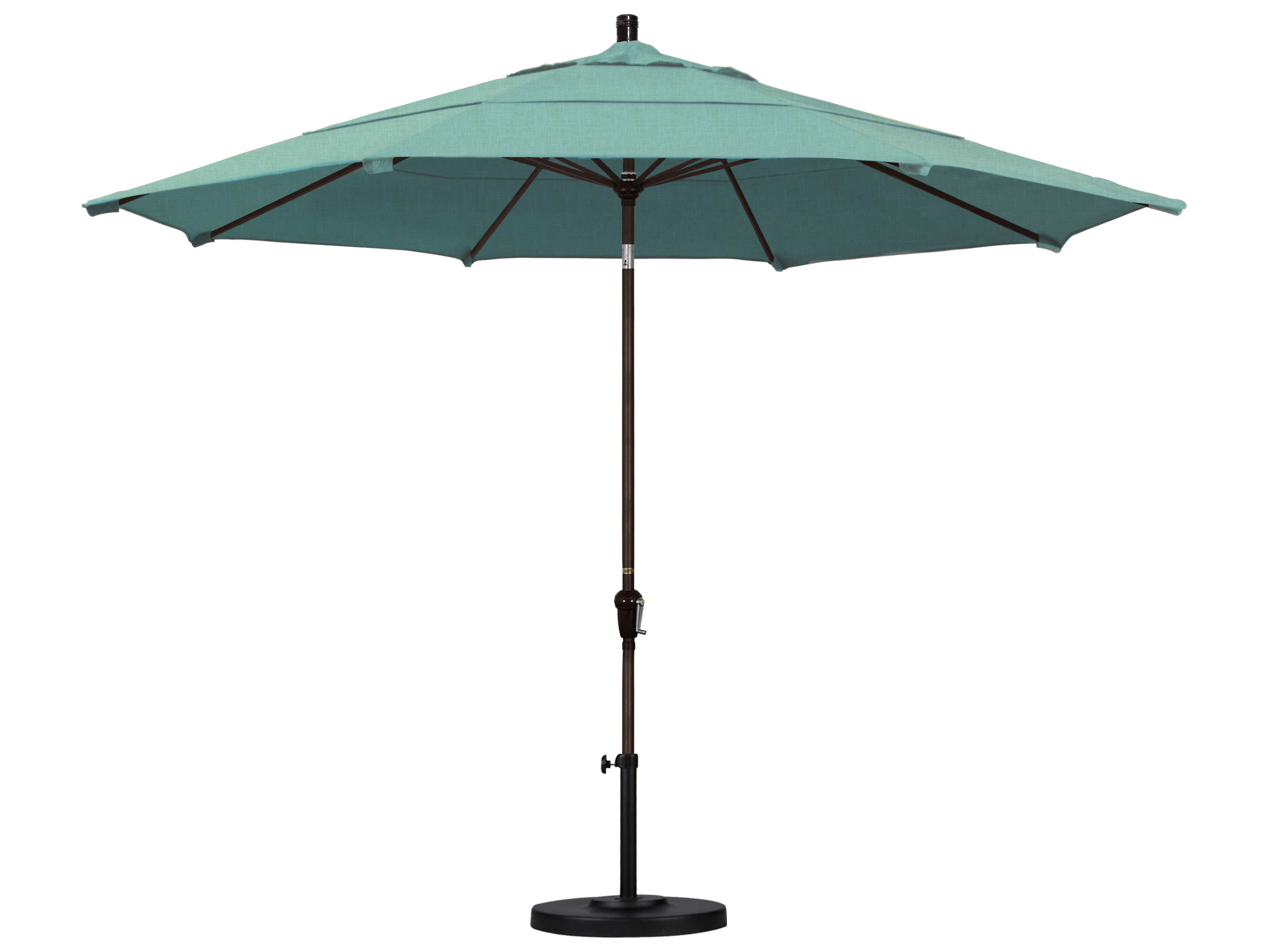 California Patio Umbrella Quick Ship Sunset Series 11 Foot Octagon Market Aluminum Patio Umbrella with Crank Lift System