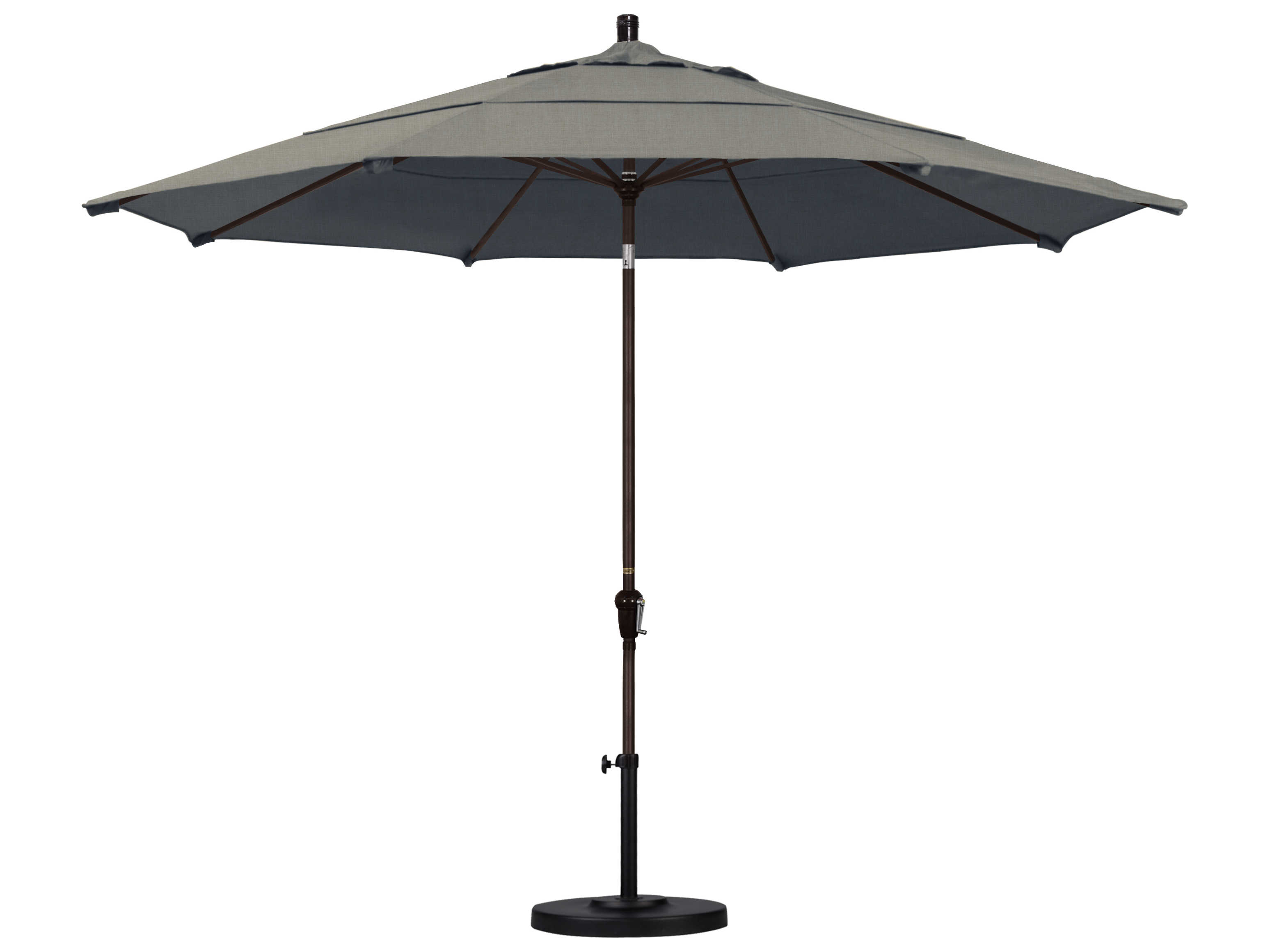 California Patio Umbrella Quick Ship Sunset Series 11 Foot Octagon Market Aluminum Patio Umbrella with Crank Lift System