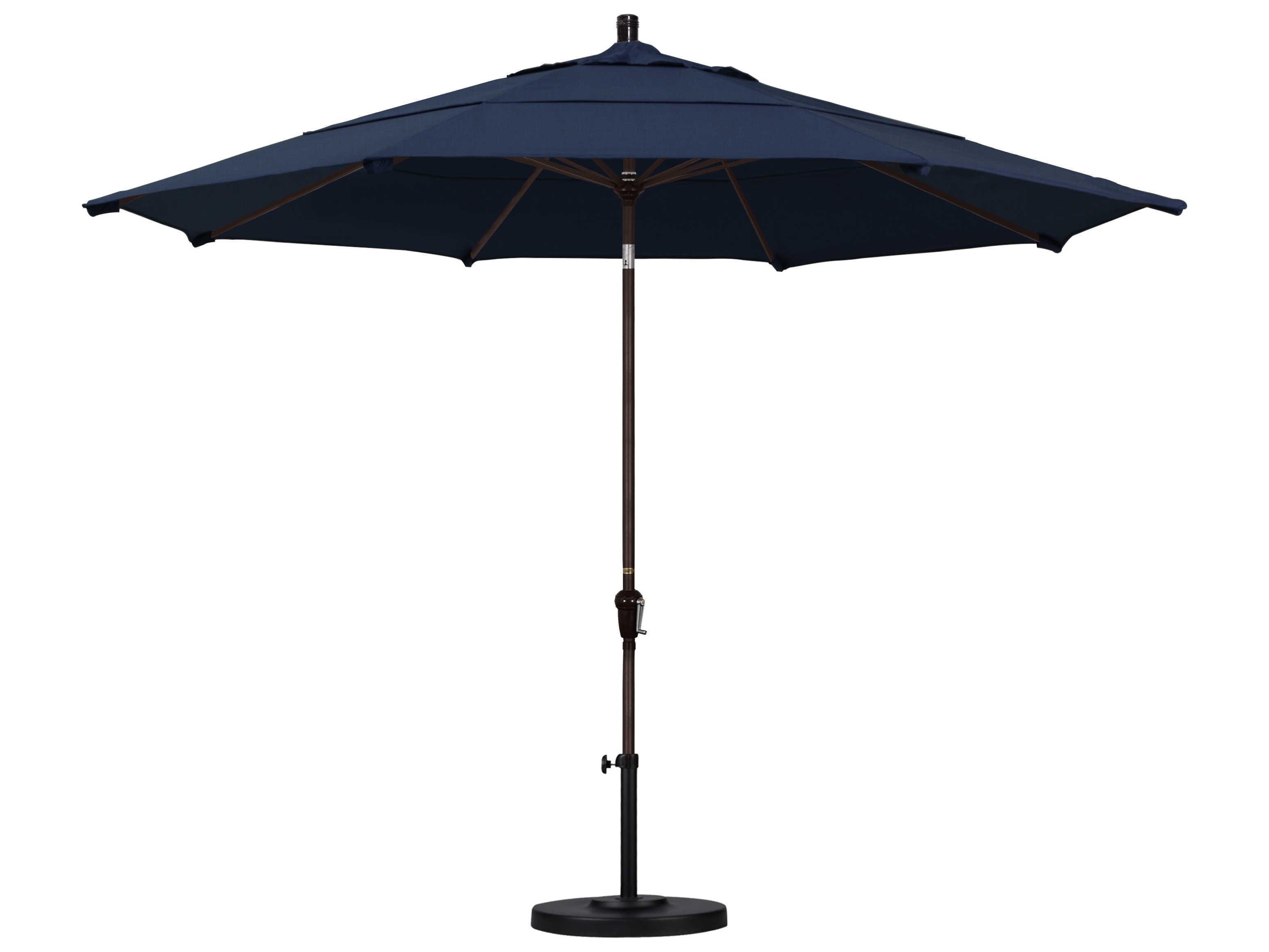 California Outdoor Umbrella Custom Sunset Series 11 Foot Octagon Market Aluminum Outdoor Umbrella with Crank Lift System