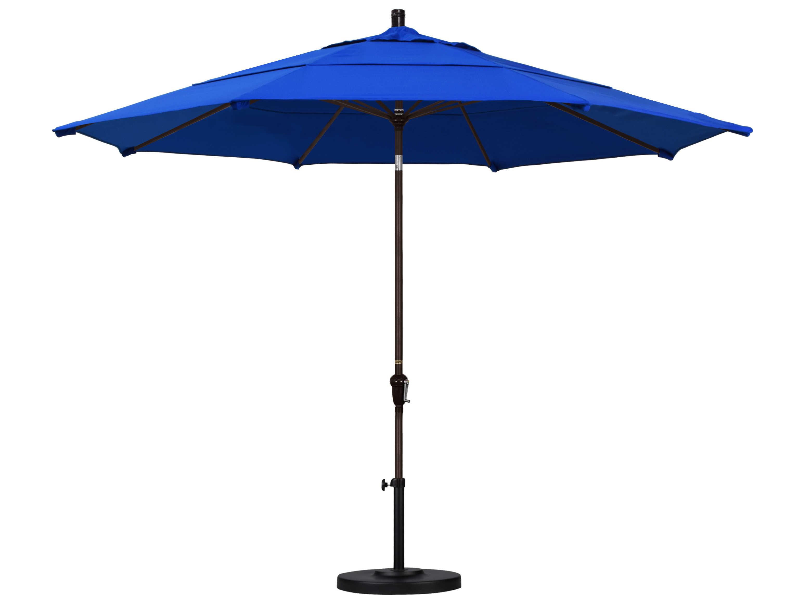 California Outdoor Umbrella Custom Sunset Series 11 Foot Octagon Market Aluminum Outdoor Umbrella with Crank Lift System