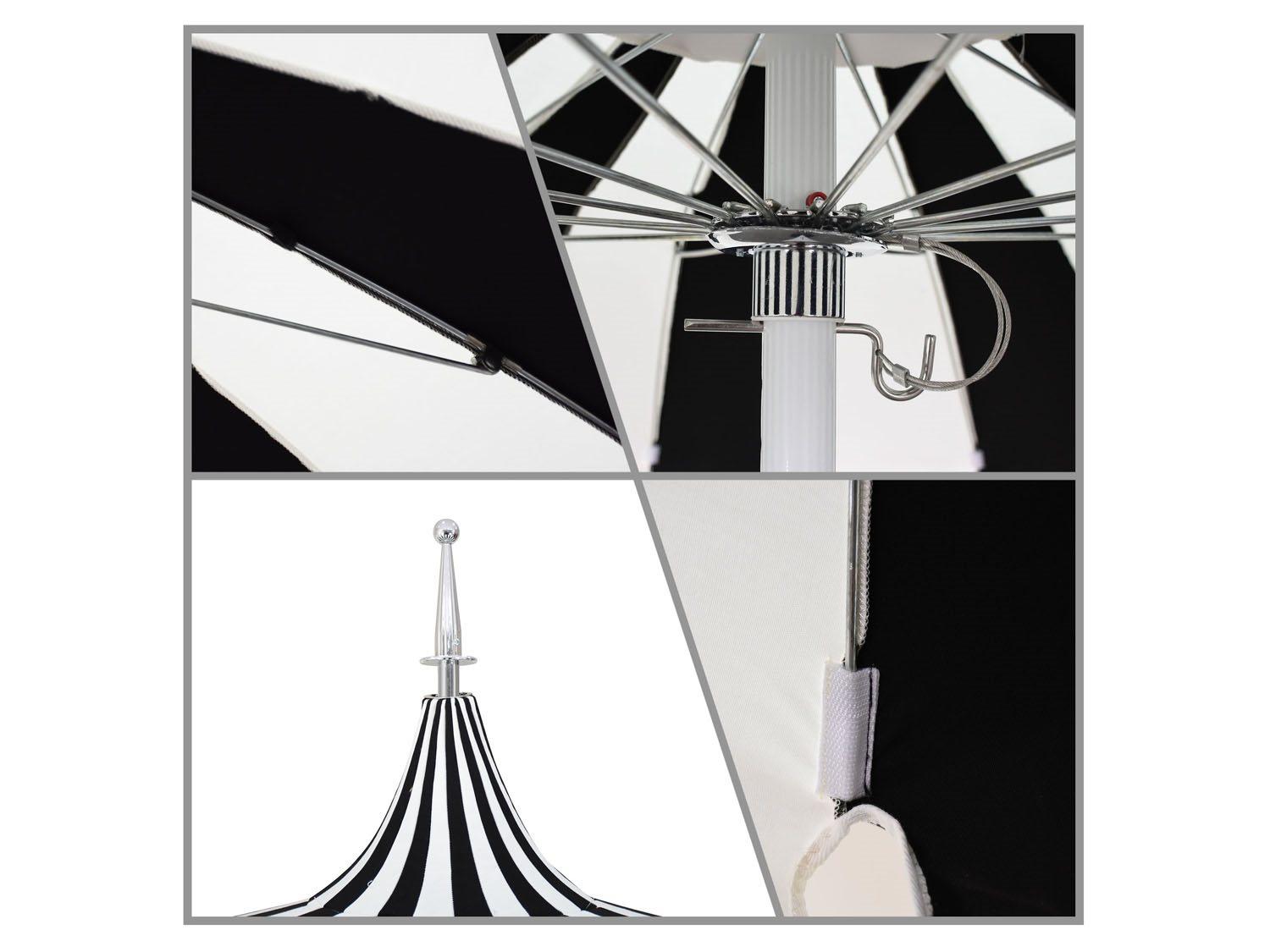 California Outdoor Umbrella Quick Ship Pagoda Series 8.5 Foot Round Market Aluminum Outdoor Umbrella