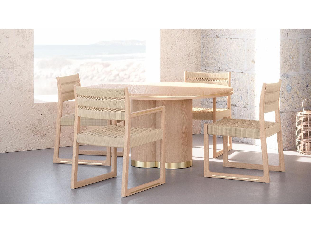 Case & Canvas Angelo Round Wood Dining Table