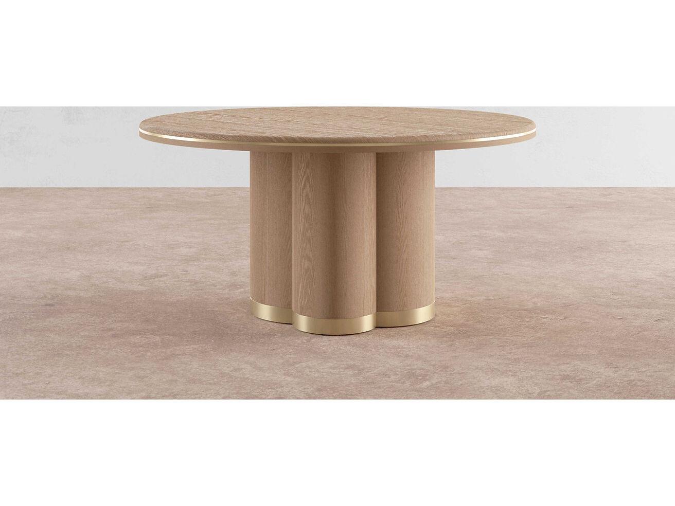 Case & Canvas Angelo Round Wood Dining Table