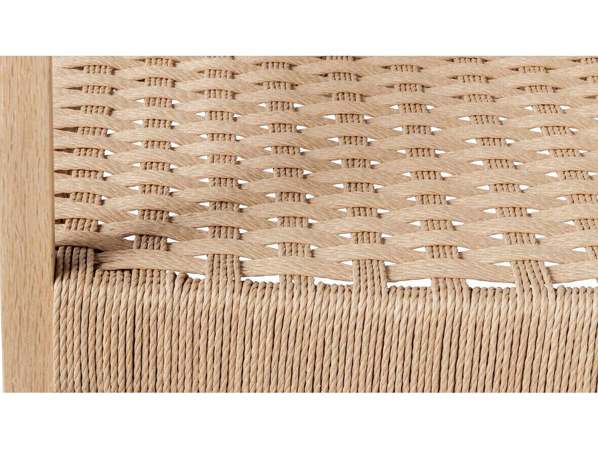 Case & Canvas Angelo Oak Wood Arm Dining Chair