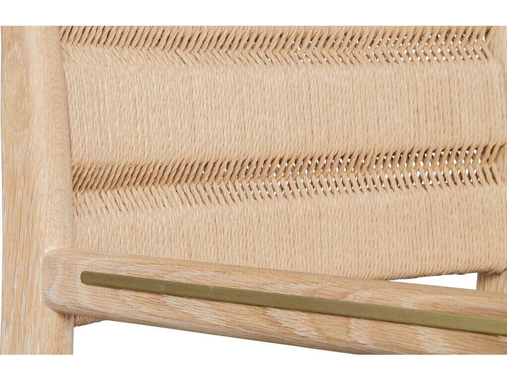 Case & Canvas Angelo Oak Wood Arm Dining Chair