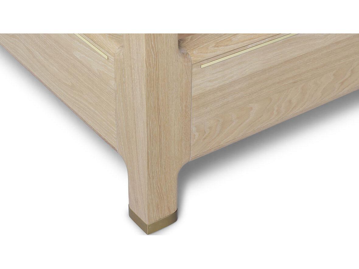 Case & Canvas Angelo Oak Wood Queen Four Poster Bed