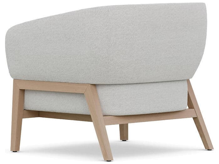 Case & Canvas Bowie Gray Fabric Accent Chair