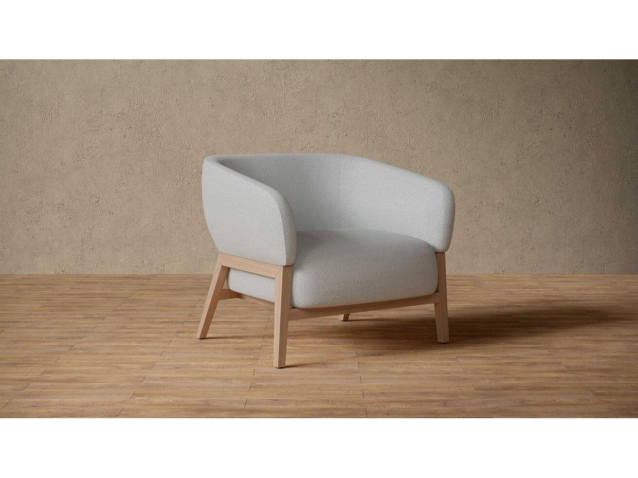 Case & Canvas Bowie Gray Fabric Accent Chair