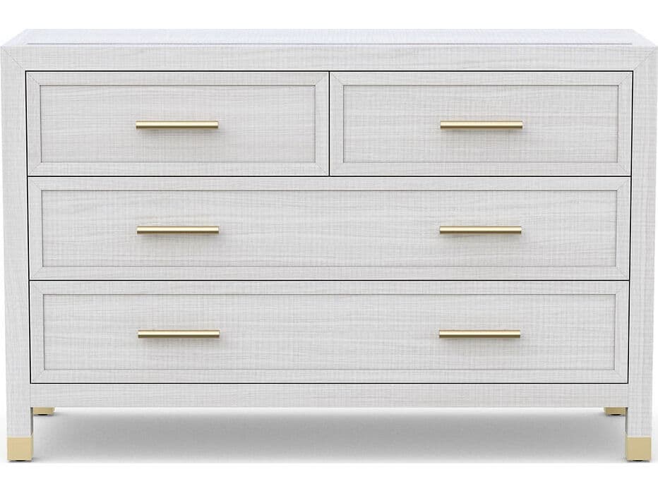Case & Canvas Corpus 4-Drawers Gray Poplar Wood Dresser