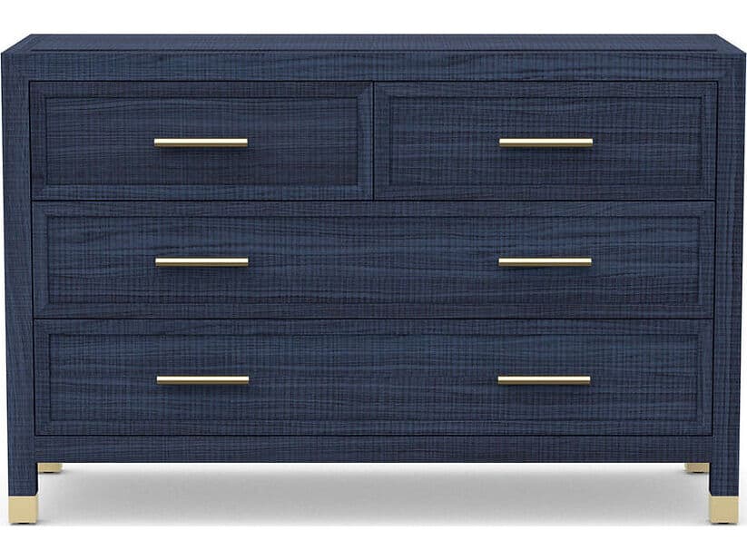 Case & Canvas Corpus 4-Drawers Blue Poplar Wood Dresser