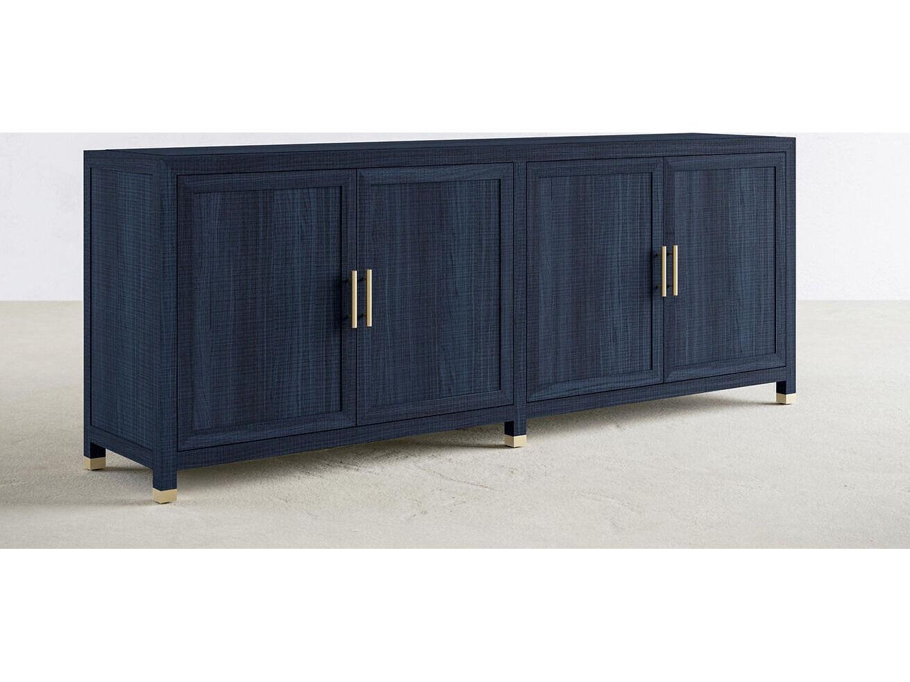 Case & Canvas Corpus Blue Poplar Wood Nightstand