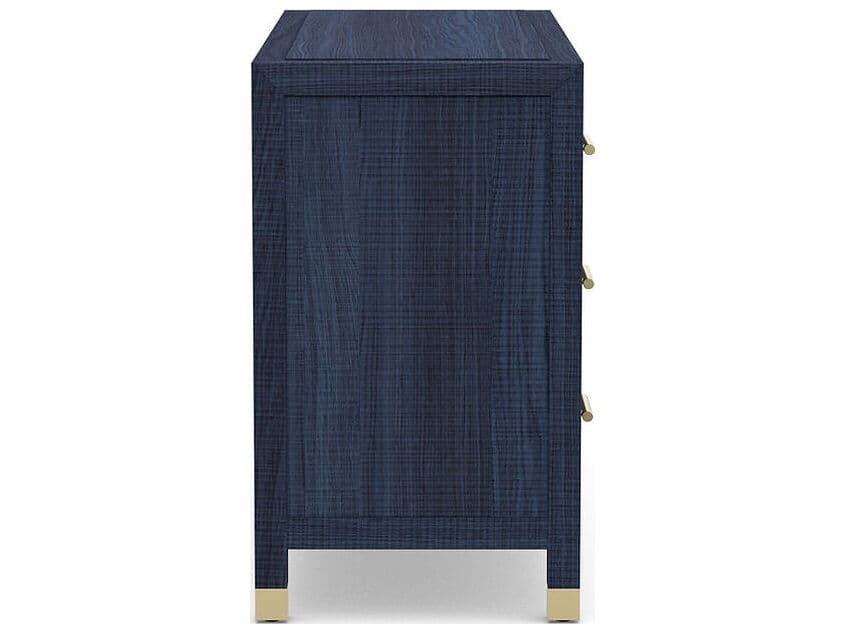 Case & Canvas Corpus 6-Drawers Blue Poplar Wood Double Dresser