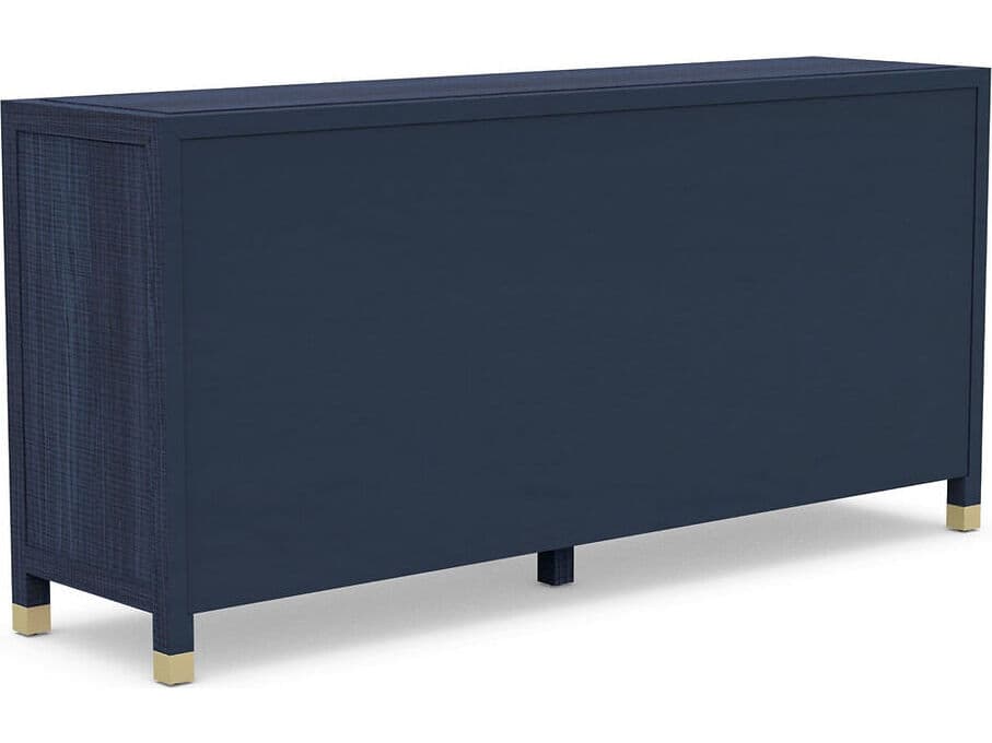 Case & Canvas Corpus 6-Drawers Blue Poplar Wood Double Dresser