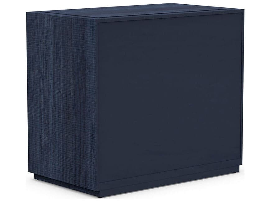 Case & Canvas Corpus 1-Drawer Blue Poplar Wood Nightstand