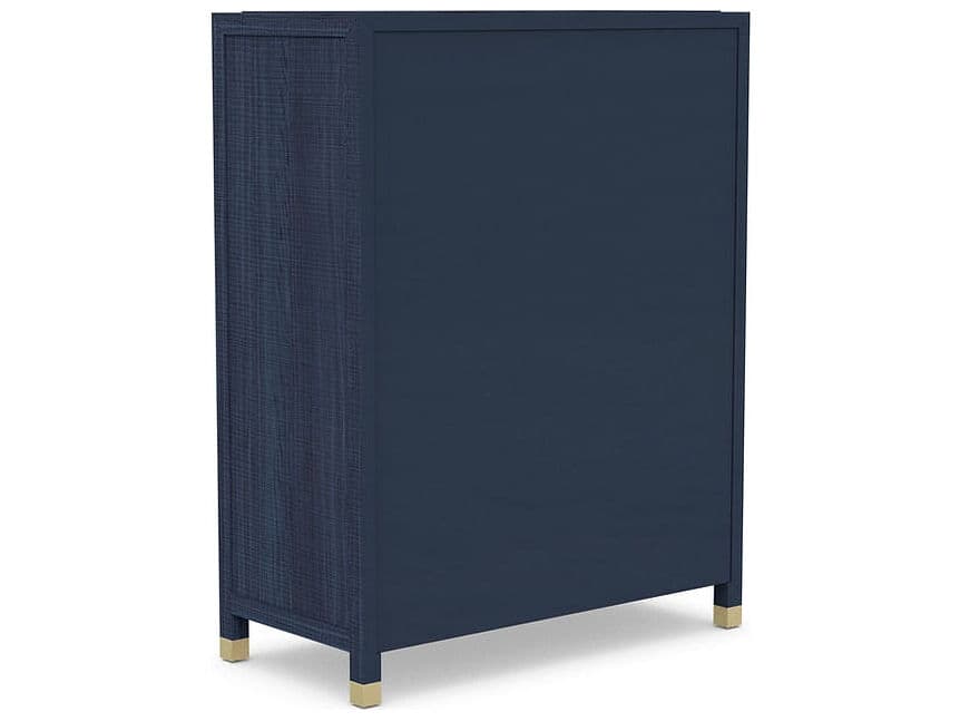 Case & Canvas Corpus 5-Drawers Blue Poplar Wood Dresser