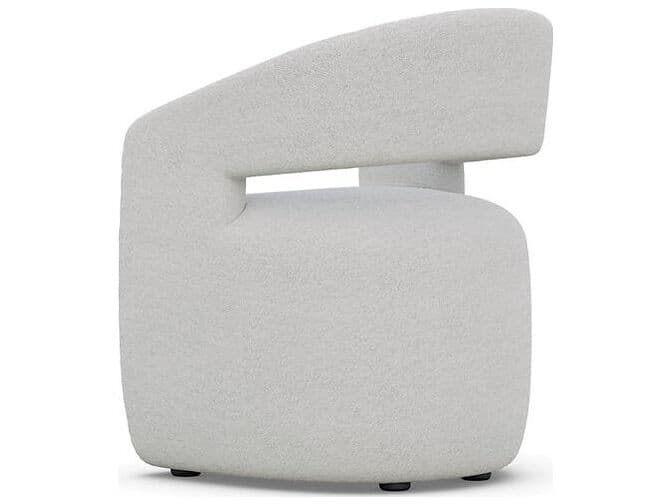 Case & Canvas Covington Pine Wood Gray Upholstered Arm Dining Chair