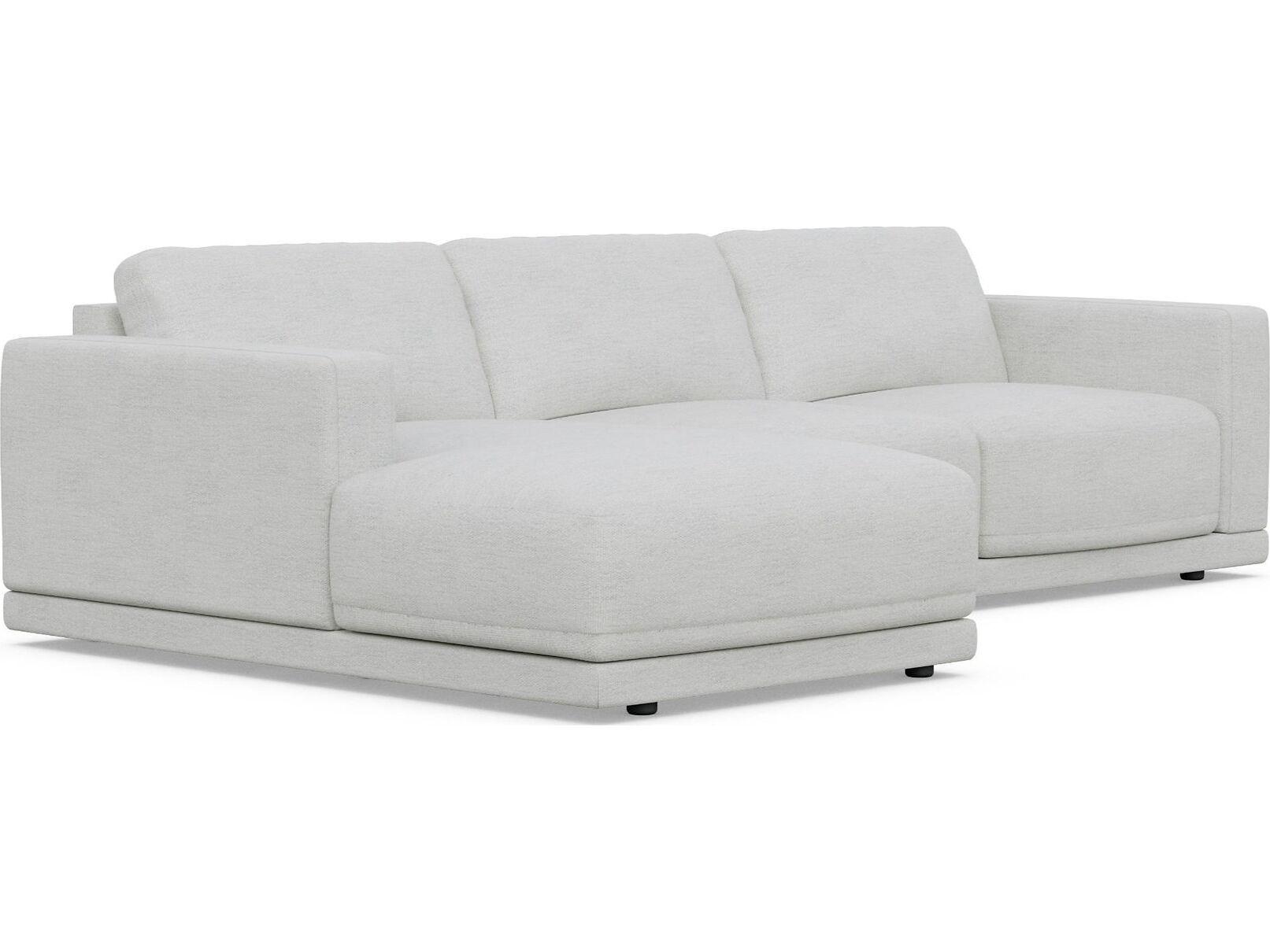 Case & Canvas Tribeca Gray Upholstered Sofa