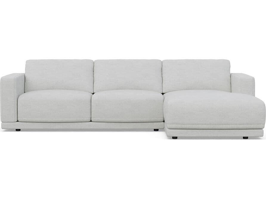 Case & Canvas Tribeca Gray Upholstered Sofa