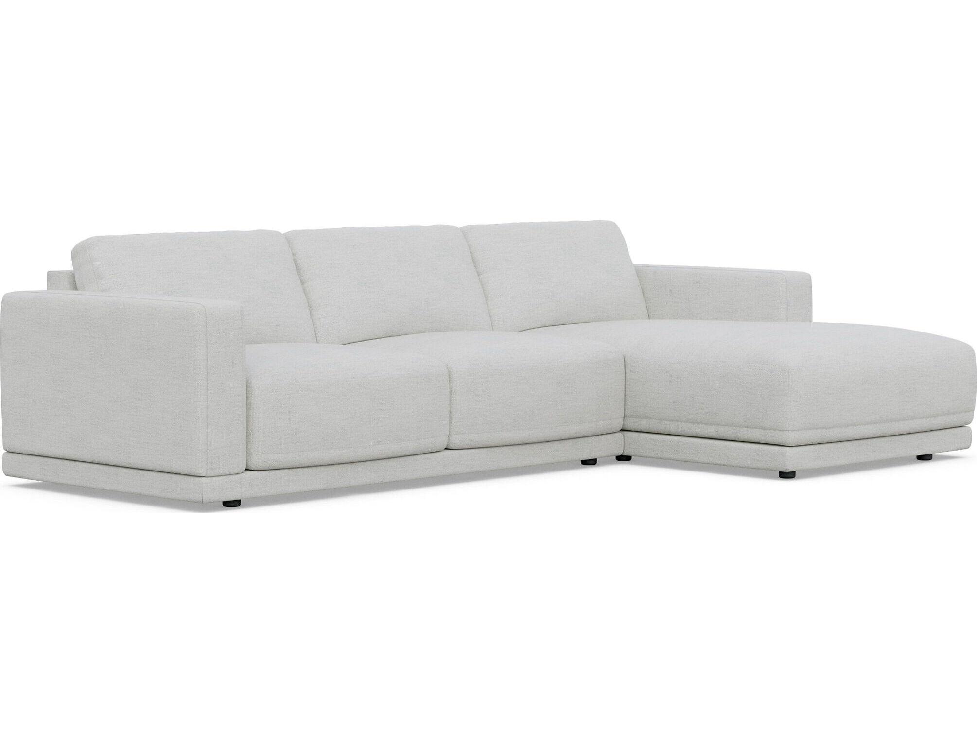 Case & Canvas Tribeca Gray Upholstered Sofa
