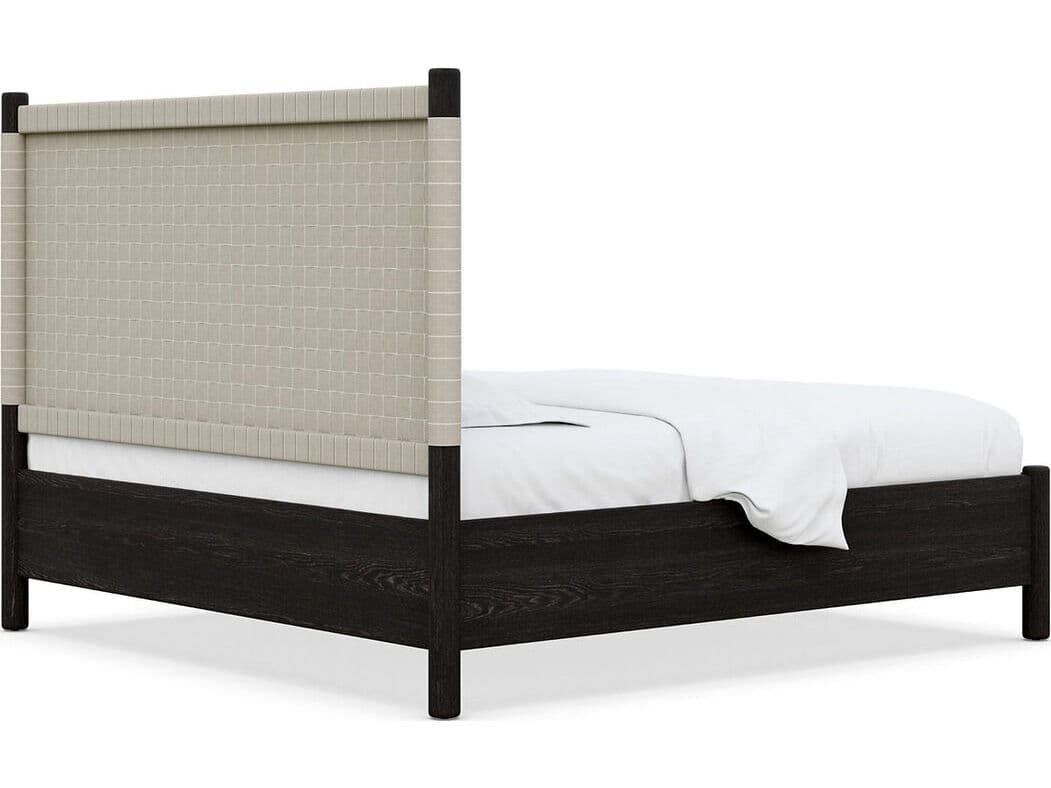 Case & Canvas Marfa Black Oak Wood King Platform Bed