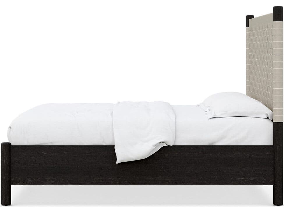 Case & Canvas Marfa Black Oak Wood Queen Platform Bed