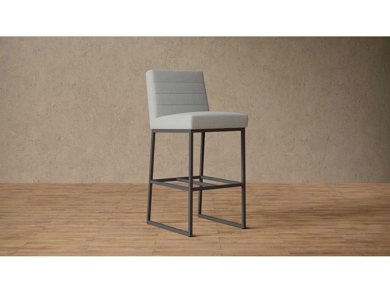 Case & Canvas Mason Upholstered Ply Wood Bar Stool