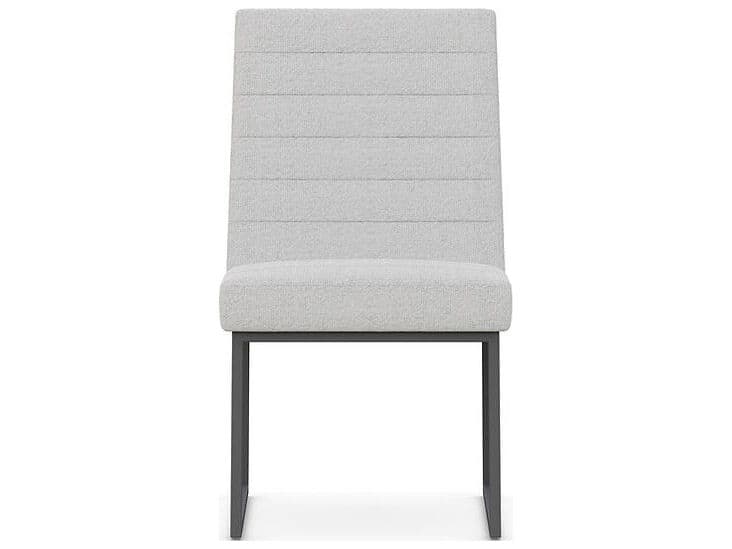Case & Canvas Mason Ply Wood Gray Upholstered Side Dining Chair