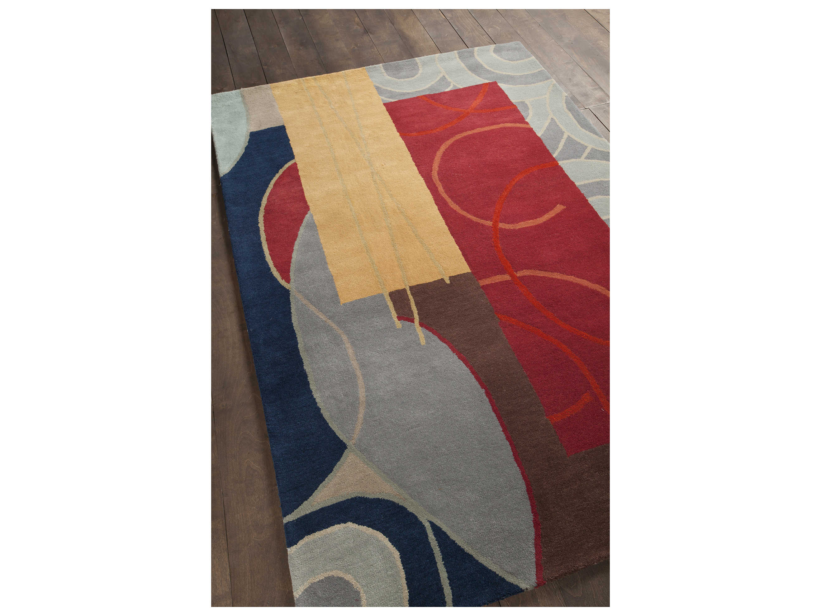 Chandra Bense Garza Geometric Area Rug