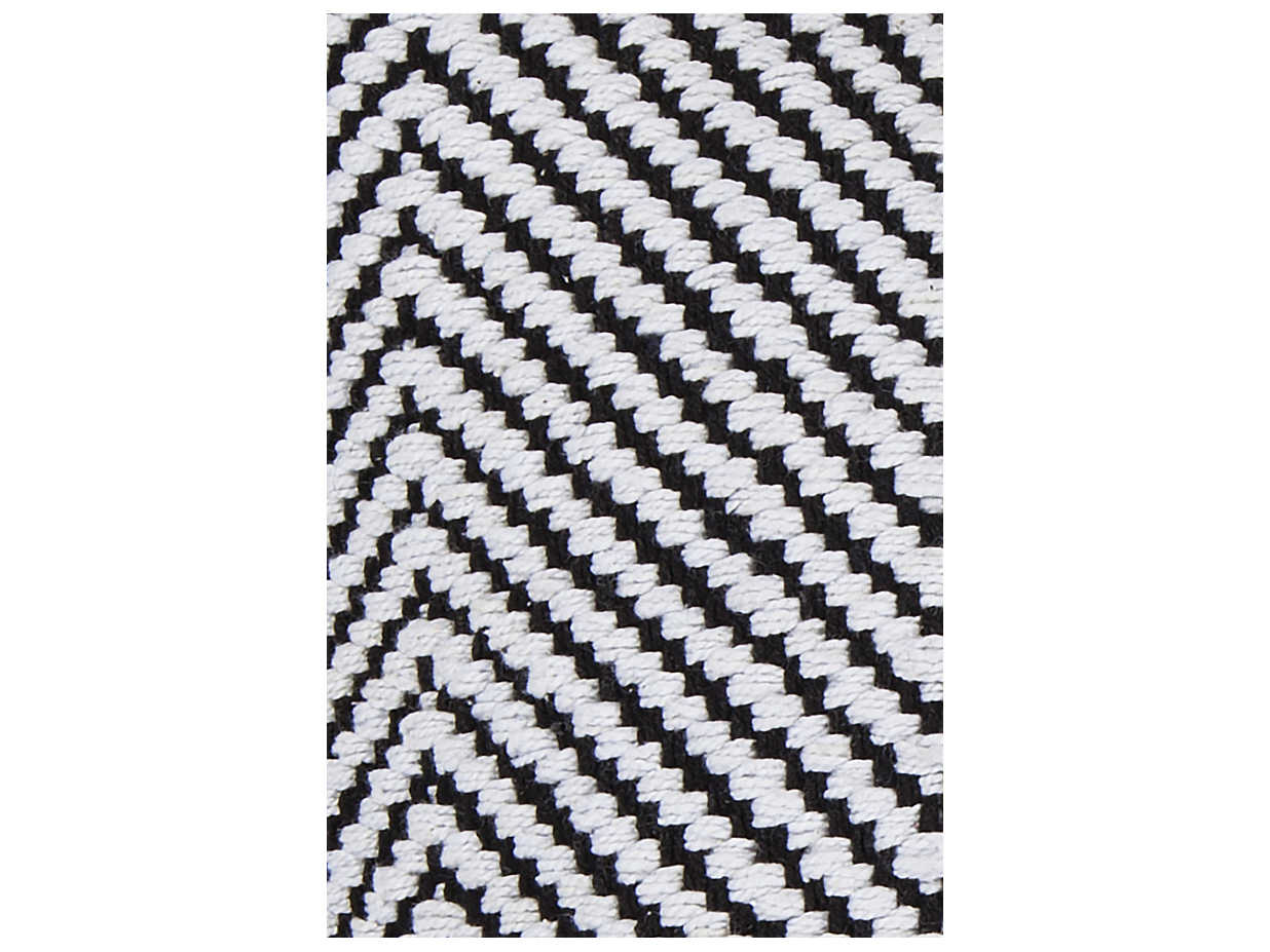 Chandra White Black Pillow