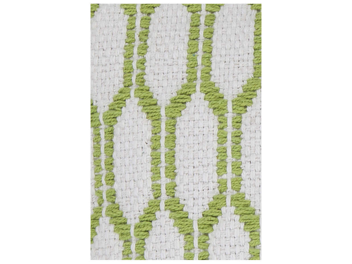 Chandra White Green Pillow