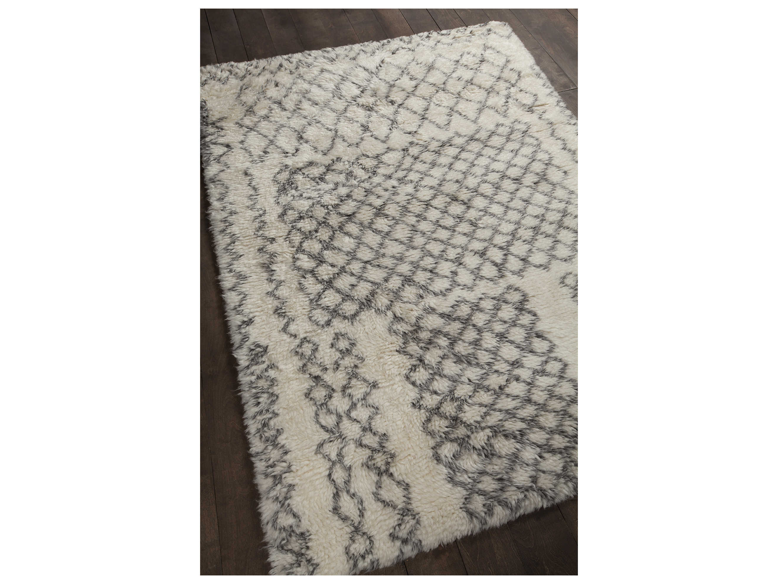 Chandra Jeri Shag Geometric Area Rug