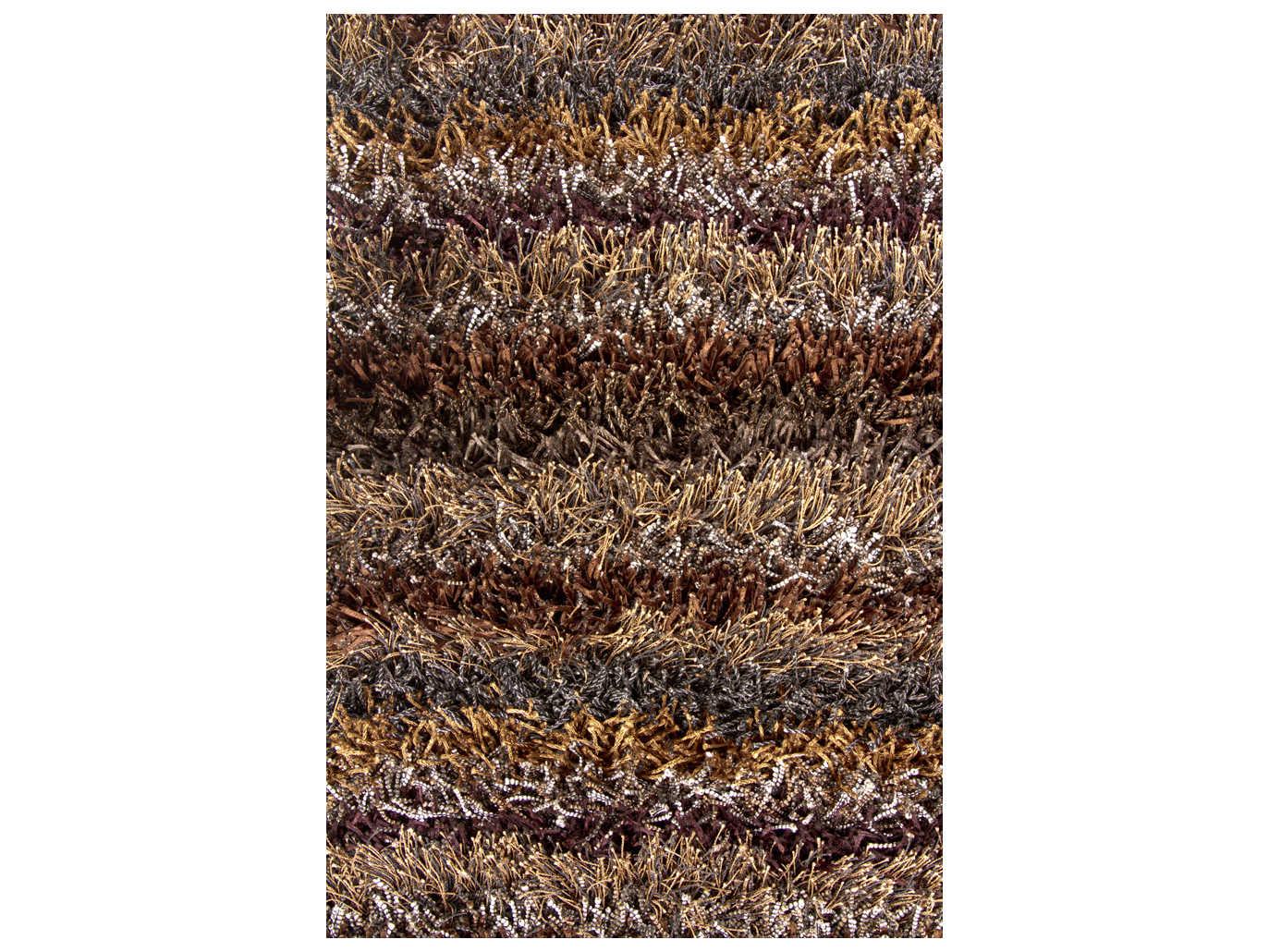 Chandra Kubu Shag Striped Area Rug