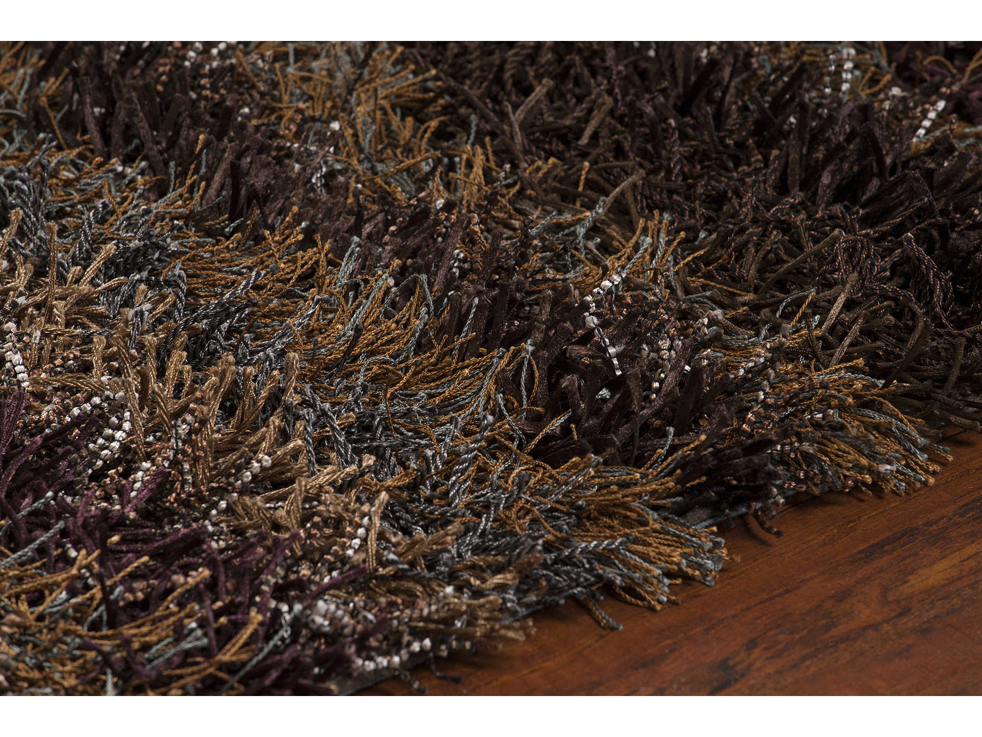 Chandra Kubu Shag Striped Area Rug