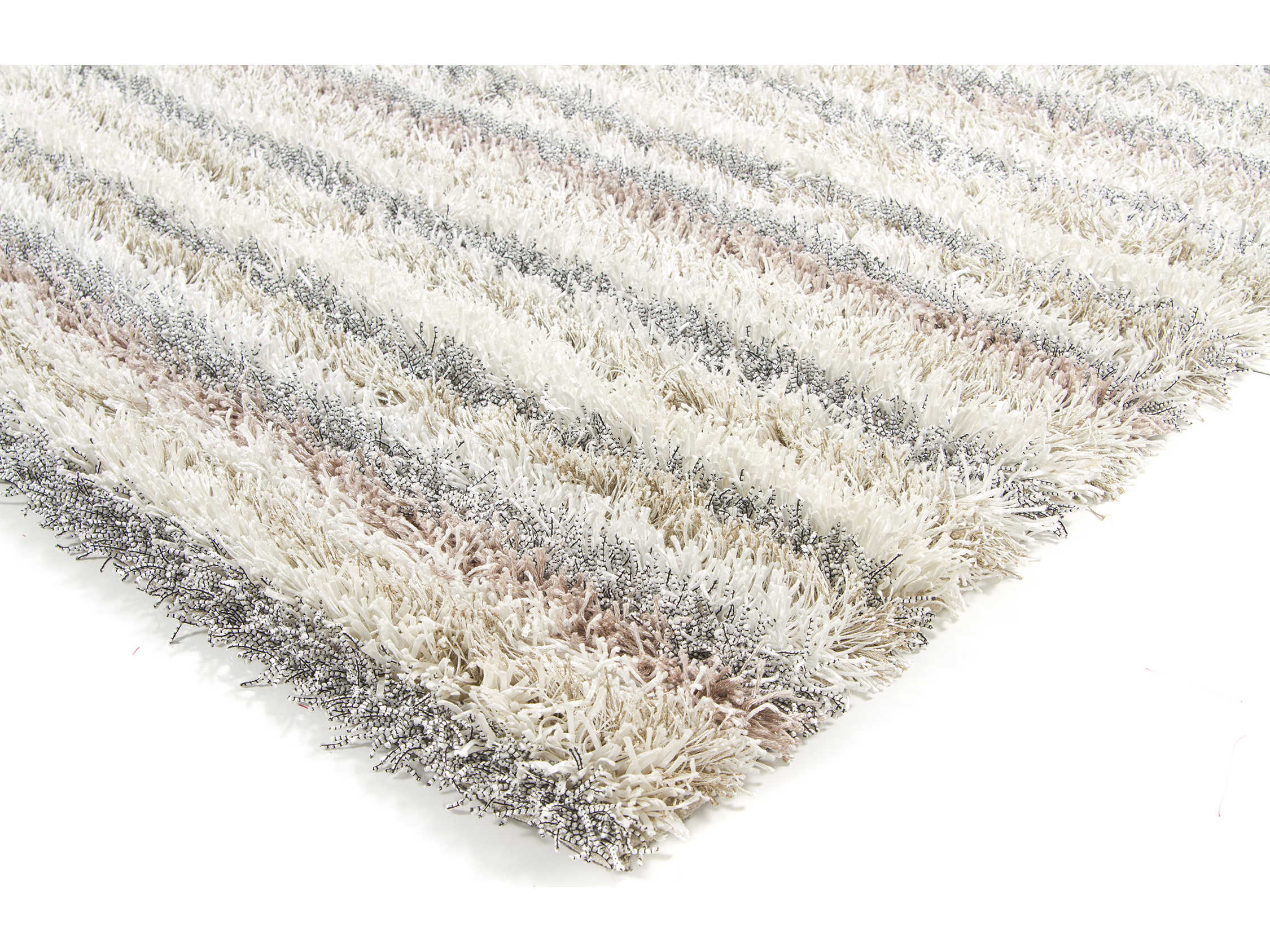 Chandra Kubu Shag Striped Area Rug