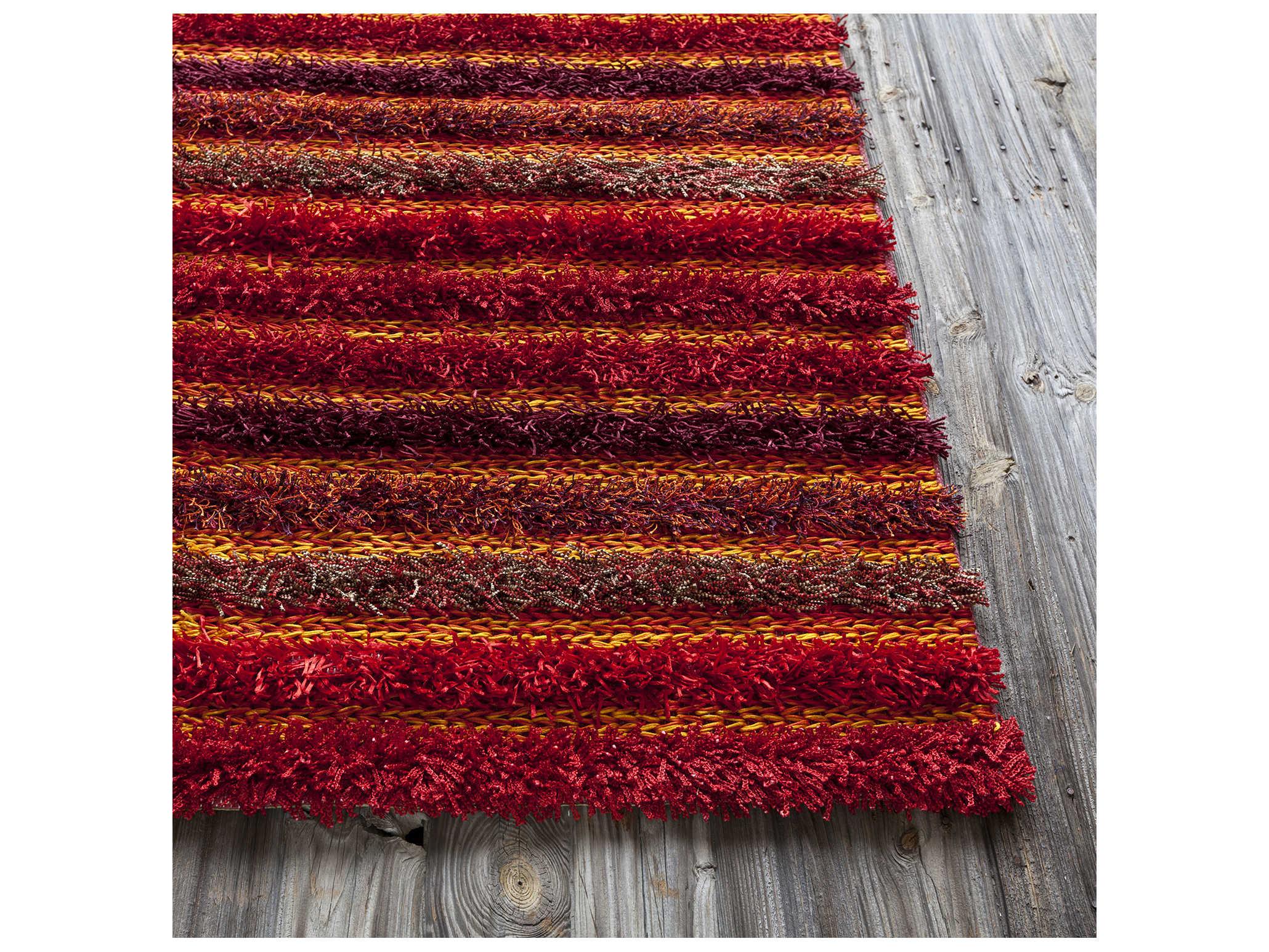 Chandra Lavasa Shag Striped Area Rug