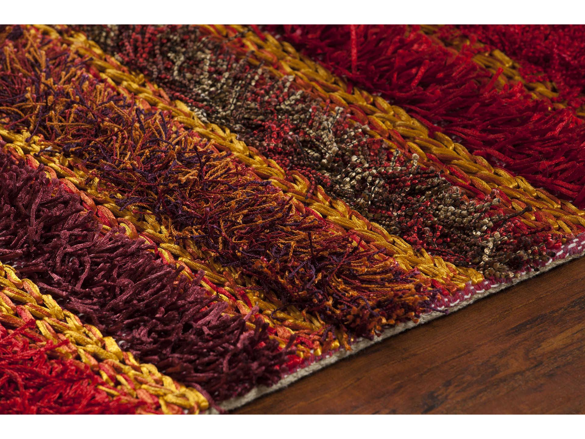 Chandra Lavasa Shag Striped Area Rug