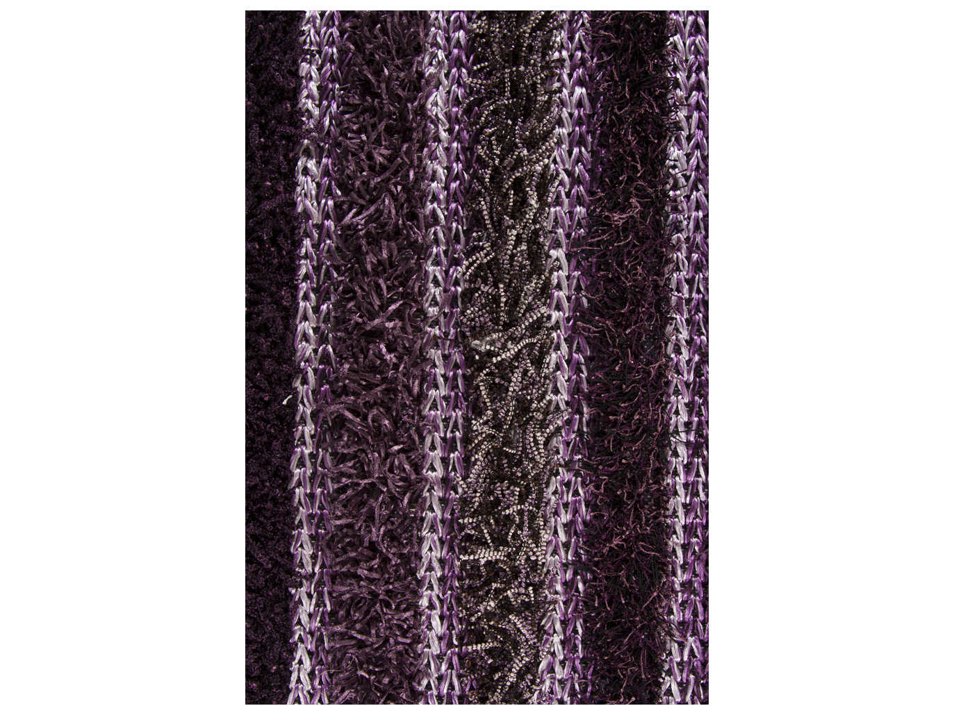 Chandra Lavasa Shag Striped Area Rug