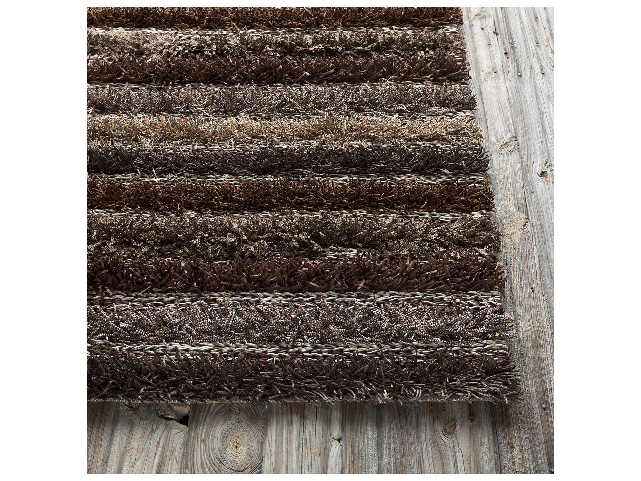 Chandra Lavasa Shag Striped Area Rug