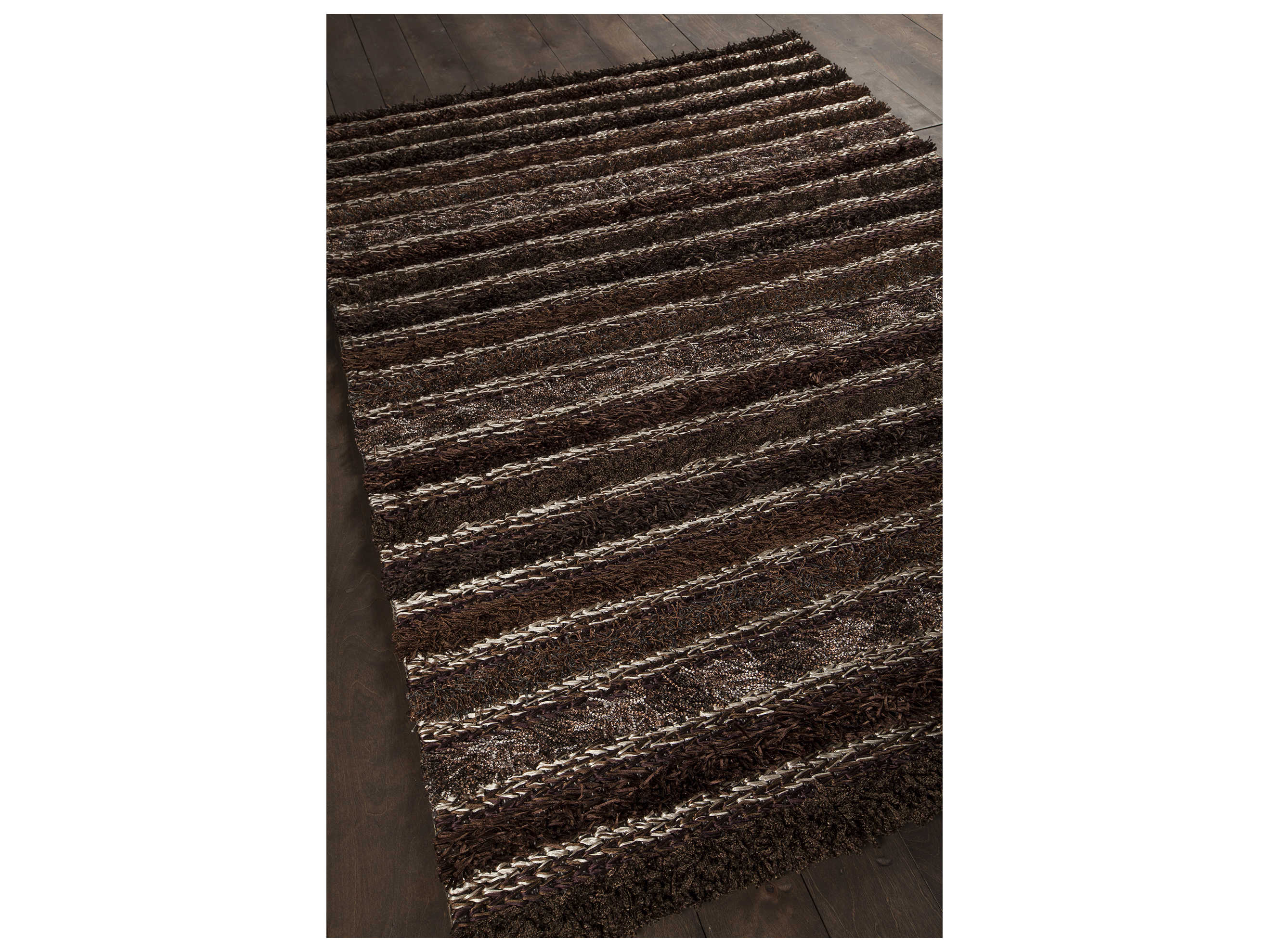 Chandra Lavasa Shag Striped Area Rug