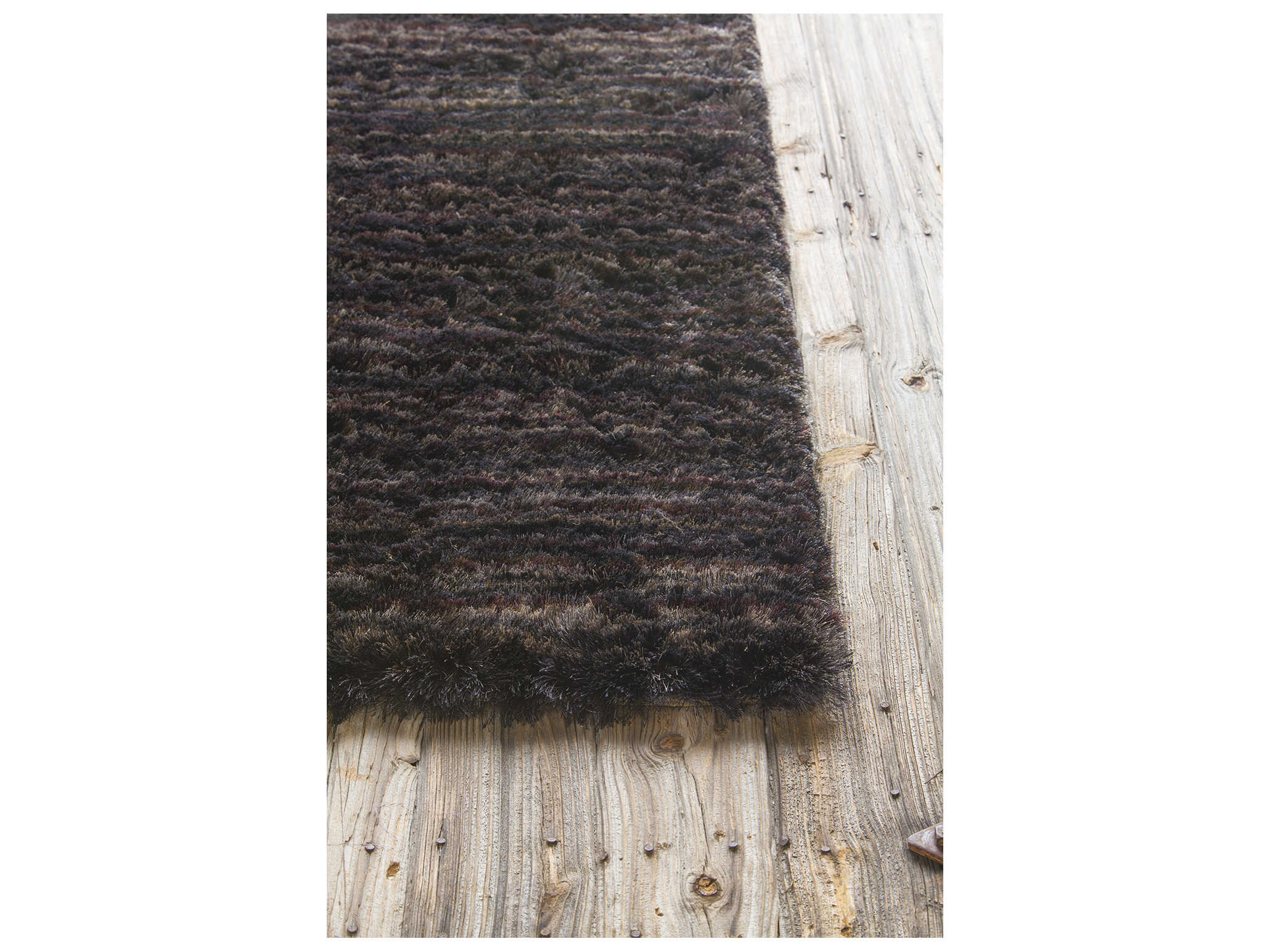Chandra Savona Shag Striped Area Rug