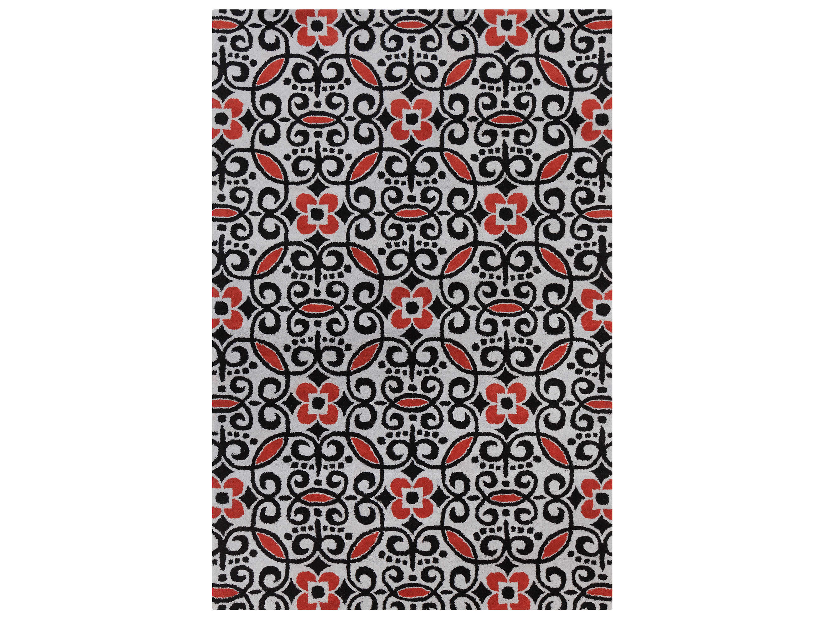 Chandra Stella Damask Area Rug