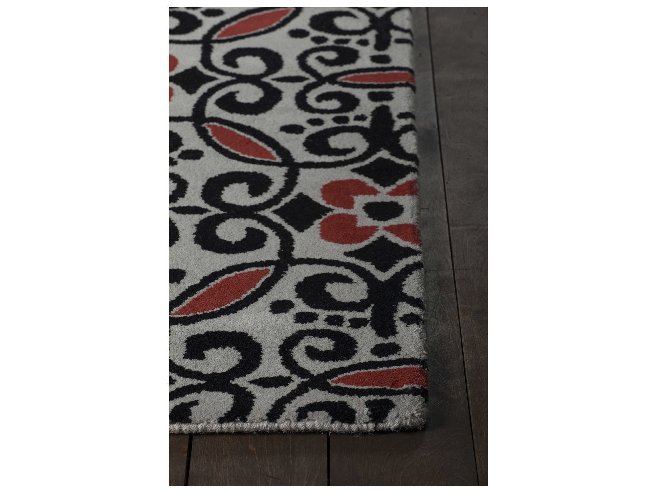 Chandra Stella Damask Area Rug