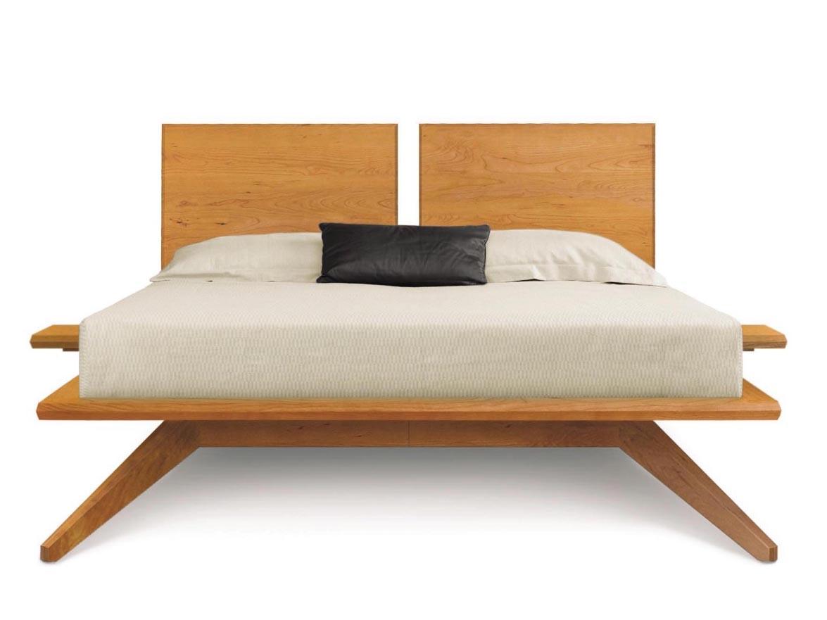 Copeland Astrid Natural Cherry Wood Queen Platform Bed