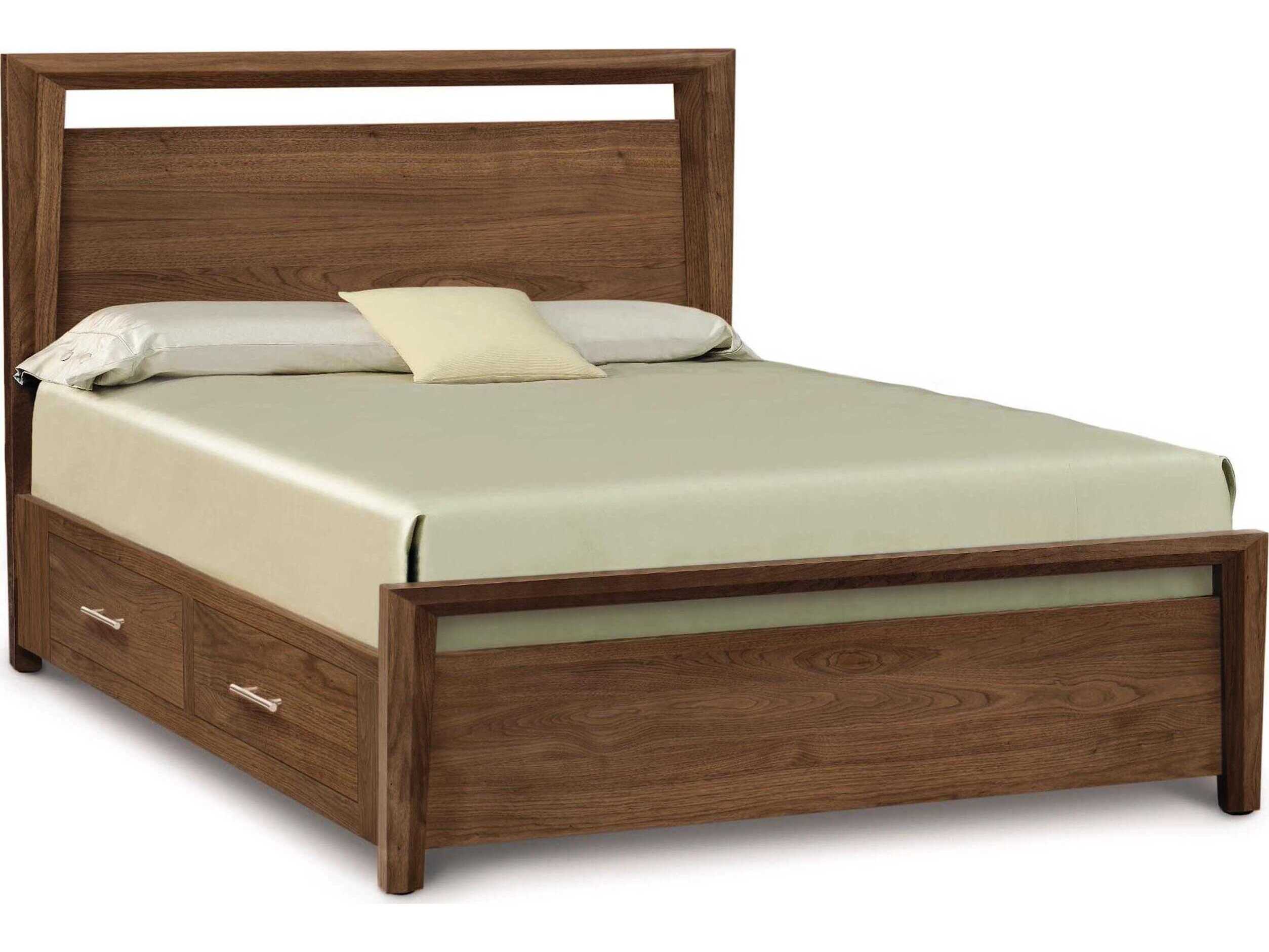 Copeland Mansfield Brown Solid Wood Queen Platform Bed
