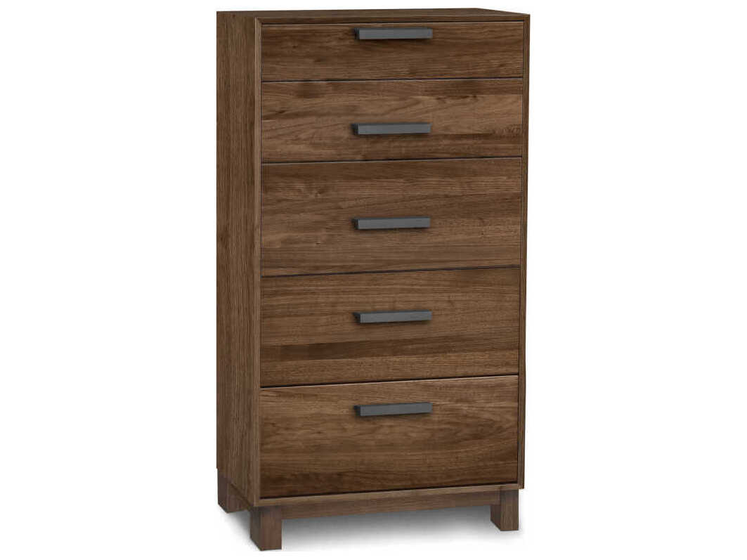 Copeland Savoy 5-Drawers Brown Walnut Wood Dresser